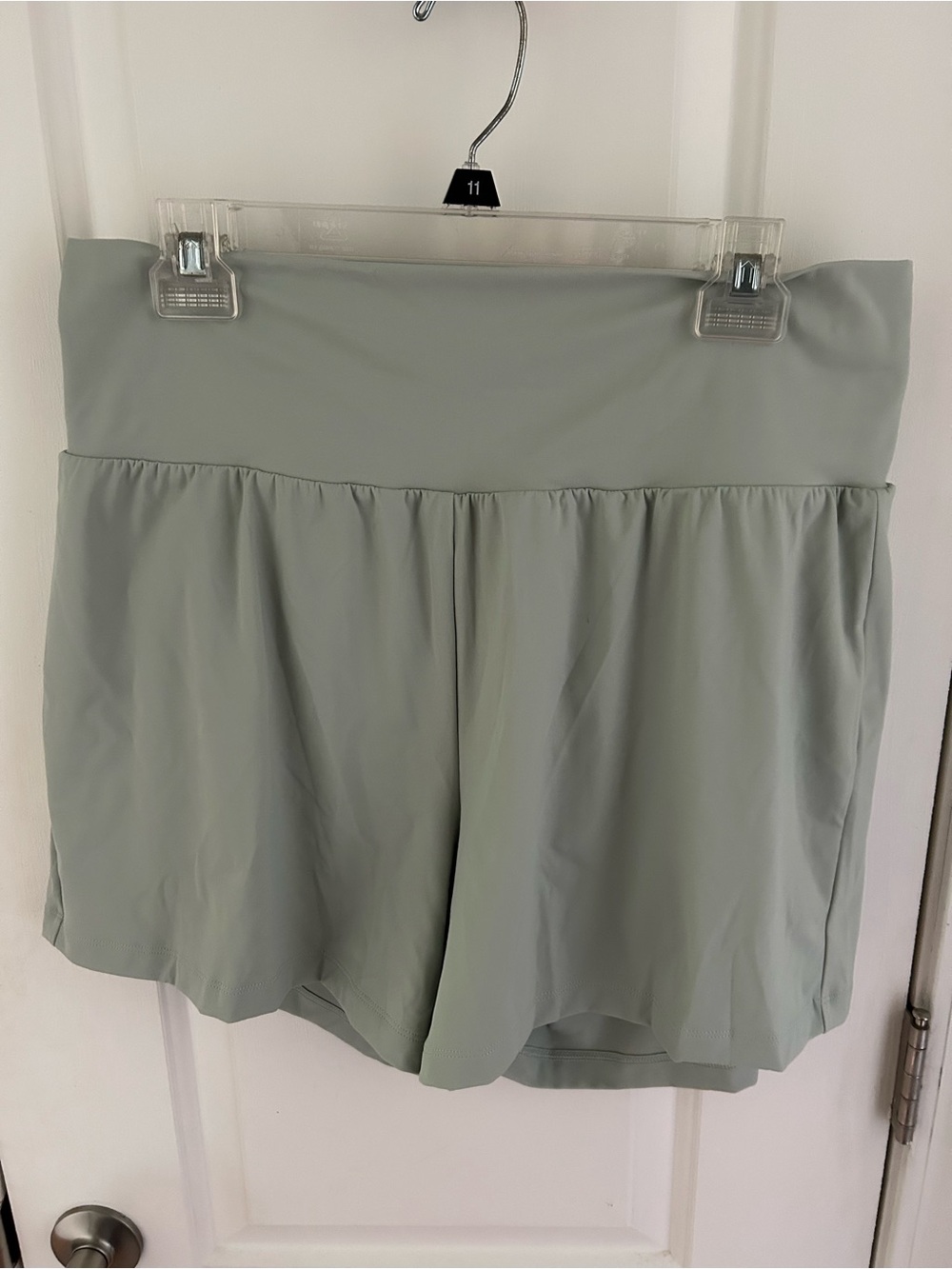 HALARA Light Sage Athletic Shorts with High Waist